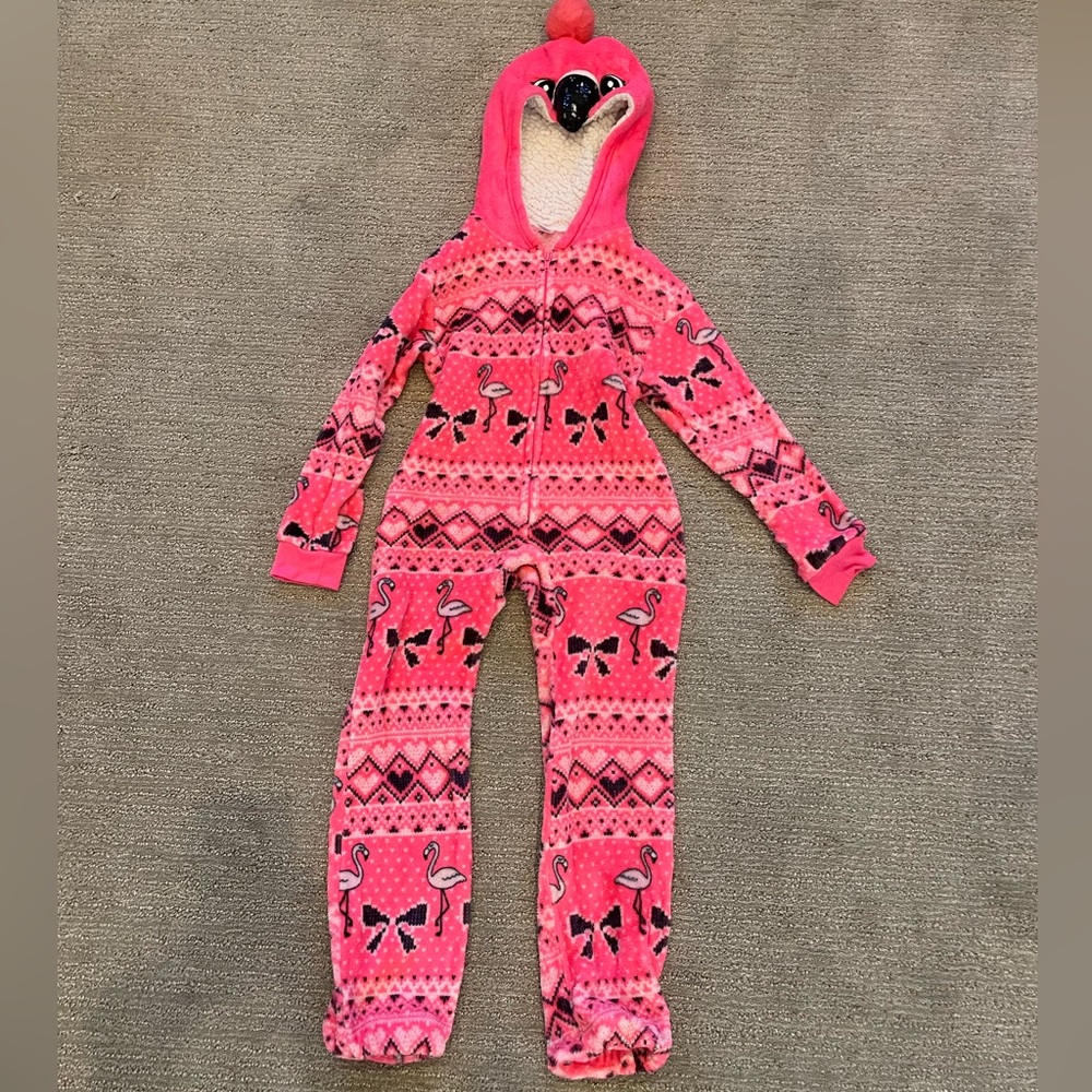 Flamingo Onesie not footed!